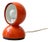 Eclisse Orange Table Lamp by Vico Magistretti for Artemide, Italy, 1960s For Sale