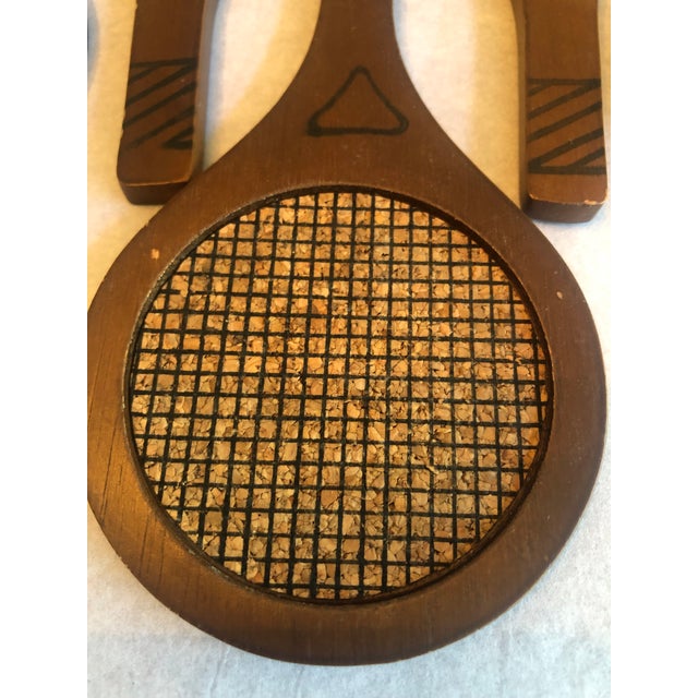 Serve up major retro vibes at your next gathering with this delightfully charming vintage mid-century coaster set. Shaped...