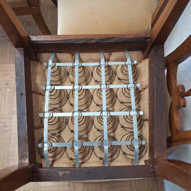 Biedermeier Shovel Chairs in Walnut, 1820s, Set of 4 For Sale - Image 14 of 18