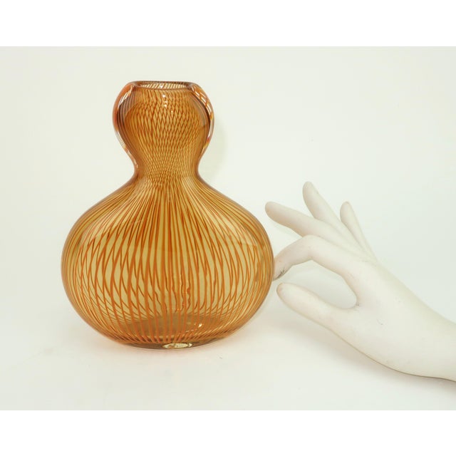 Peter Secrest Art Glass Op Art Vase, 2001 For Sale - Image 10 of 10
