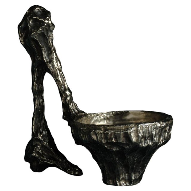 Omnia Vanitas Vanité 21 Candelabra in Patinated Cast Bronze by William Guillon For Sale - Image 11 of 11