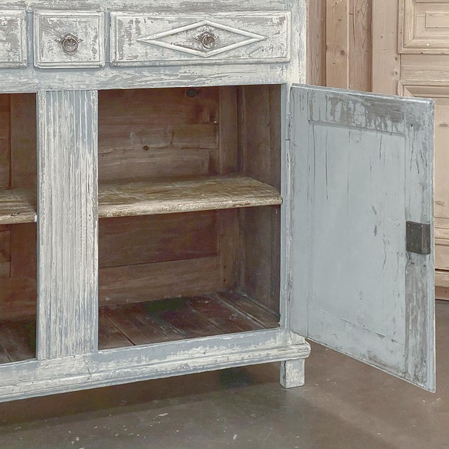 18th Century Swedish Gustavian Period Painted Buffet For Sale In Dallas - Image 6 of 18
