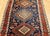 Vintage Persian Heriz Serapi Runner Rug, Hand-Knotted Wool, Geometric Medallion Pattern, Navy, 3x12 For Sale - Image 12 of 16