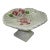Italian Ceramic Floral Pedestal Bowl For Sale