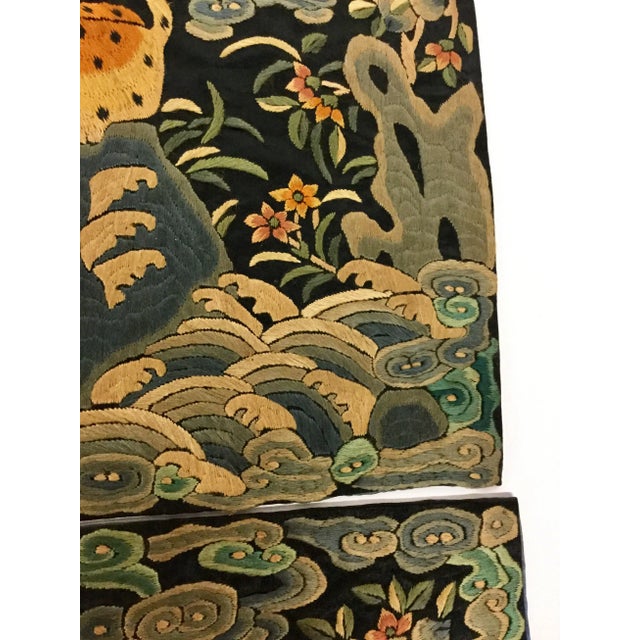 Antique Chinese Hand Embroidered Silk Rank Badges - Set of 3 For Sale - Image 11 of 13