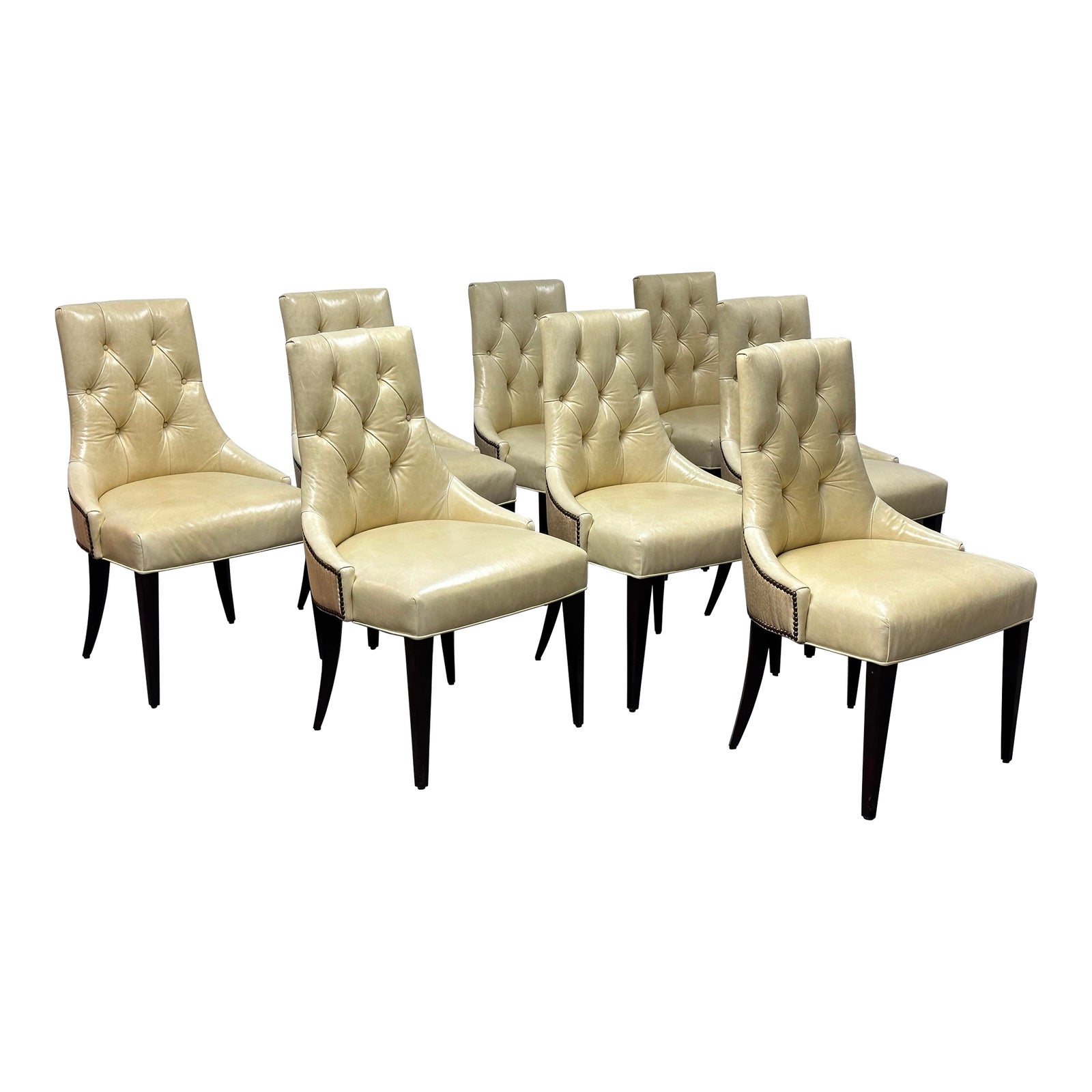 Baker Furniture Thomas Pheasant Ritz Dining Room Chairs, Set of Eight