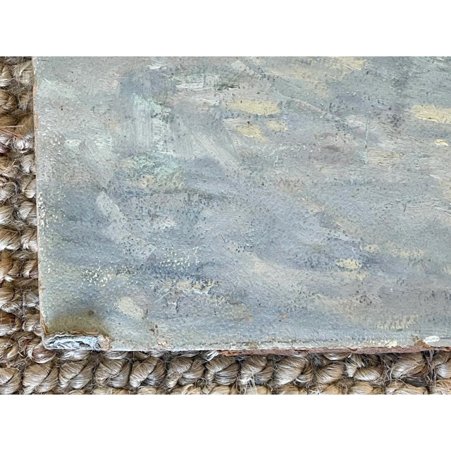 Vintage Americana Pastoral Countryside Painting For Sale - Image 4 of 7