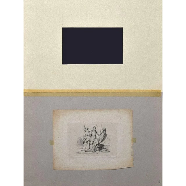 Liberty is an original etching applied paper, realized by an Anonymous artist of the XIX century. The state of the artwork...