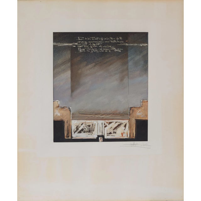 The artist has used an extraordinary range of materials and technique to create this unique and elusive image. It recalls...