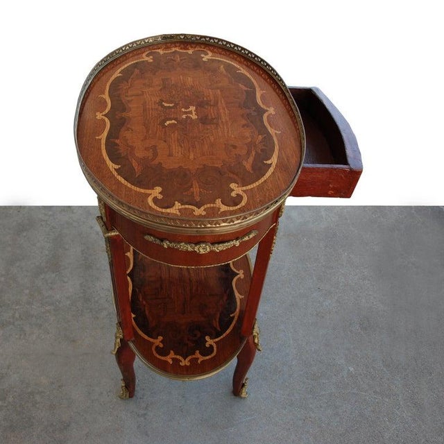 Art Nouveau Antique French 19th Century Side Table For Sale - Image 3 of 9