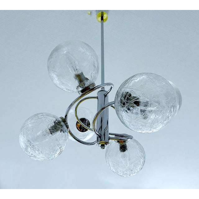 Vintage Space Age Pendant Light, 1970s For Sale - Image 4 of 18