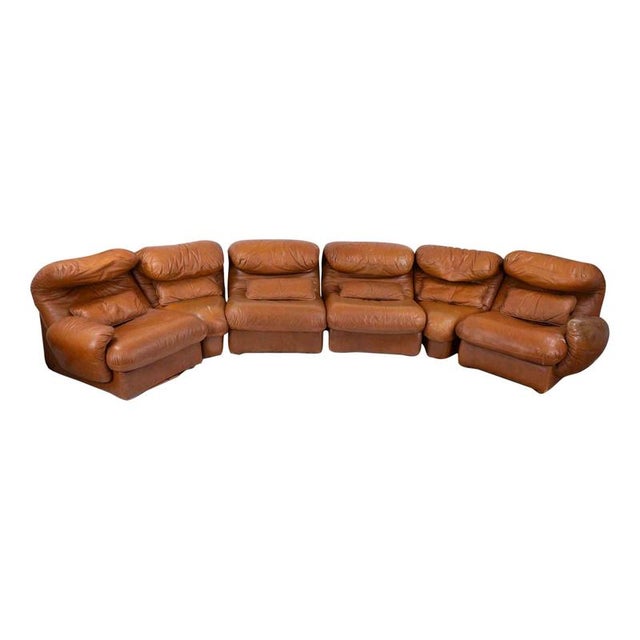 Vintage Modular Sofa in the style of Vico Magistretti, 1970s, Set of 6 For Sale - Image 11 of 11