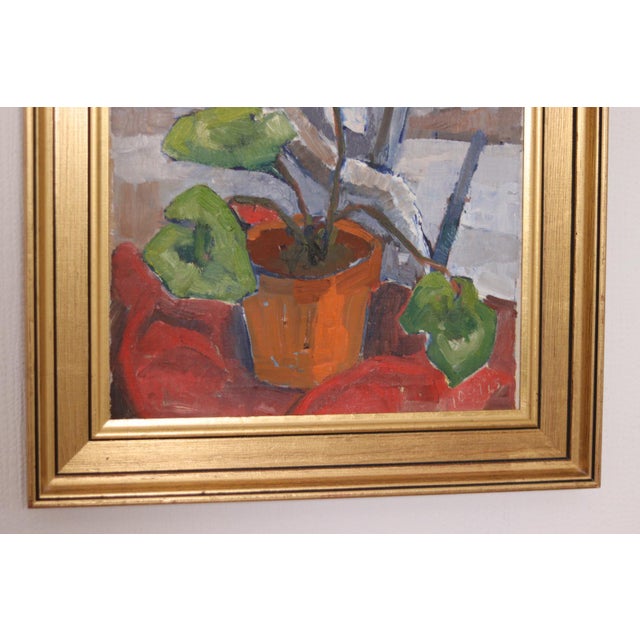 Majken Bergvin, Winter Cyclamen, 1965, Oil on Canvas, Framed For Sale - Image 15 of 18