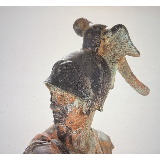 Roman Warrior in Bronze, 1890s For Sale - Image 4 of 5