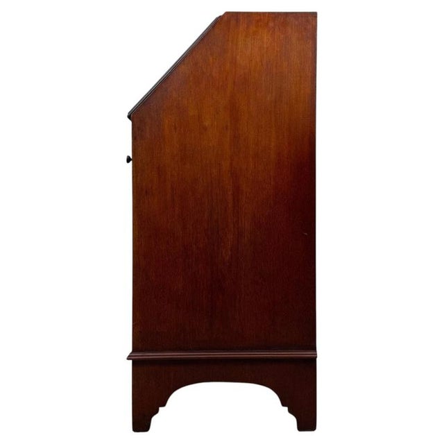 20th Century Edwardian English Mahogany Bureau, 1890s For Sale - Image 12 of 14