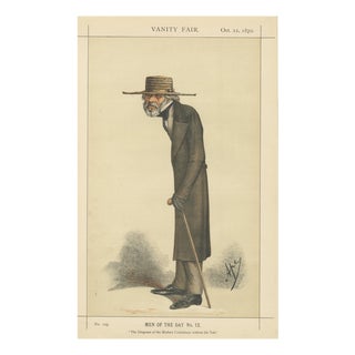 Vanity Fair, Men of the Day No. 12, 1870, Paper For Sale