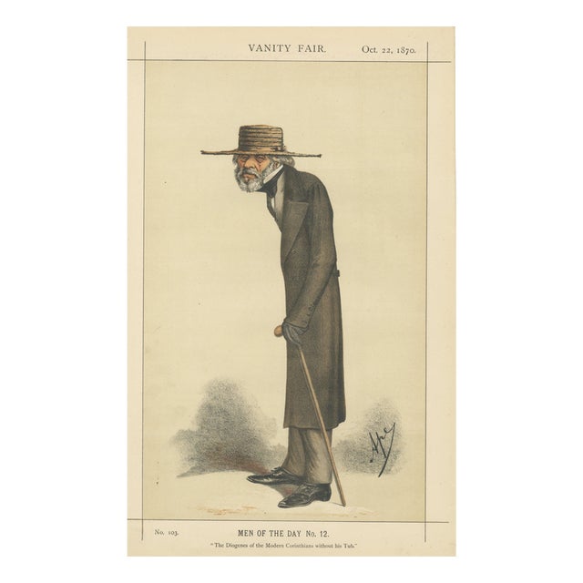Vanity Fair, Men of the Day No. 12, 1870, Paper For Sale