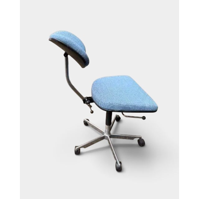 Blue Kevi Office Chair by Jørgen Rasmussen for Engelbrechts, Denmark, 1990s For Sale - Image 8 of 8