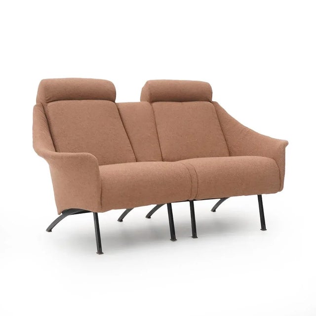 2-Seater Sofa in Hazelnut Bouclé, 1950s For Sale - Image 15 of 15