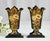 Acquired in France, a gorgeous 19th century pair of hand painted paper mache spill vases. A spill vase is a small,...
