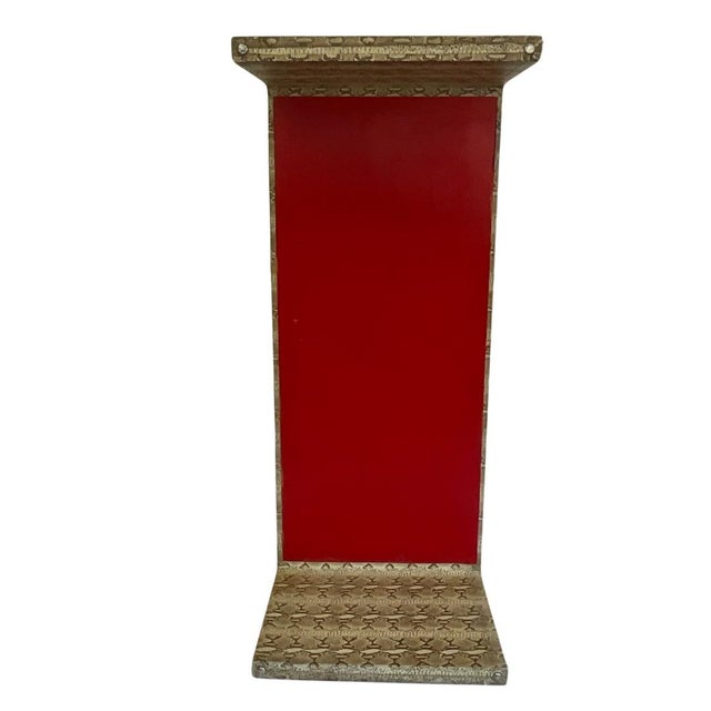 Late 20th Century Snake Print Leather Waterfall Accent Coffee Table For Sale - Image 5 of 11