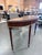 Neoclassical Late 20th Century Stickley John Widdicomb Mahogany Demi-Lune Console Table With Glass Top For Sale - Image 3 of 10