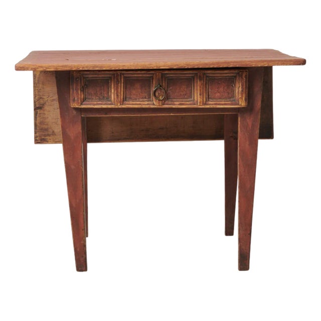 Antique Small Swedish Folk Art Table For Sale