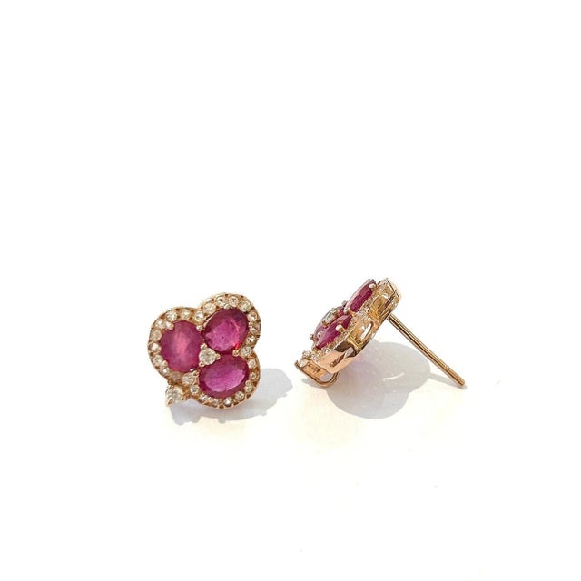 Bochic "Orient" Vintage Retro Diamond & Ruby & Set In 18K Gold & Silver For Sale - Image 18 of 18