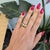 A substantial wide band in solid 14K yellow gold with a smooth comfort-fit interior that sits easily on the finger. Clean,...
