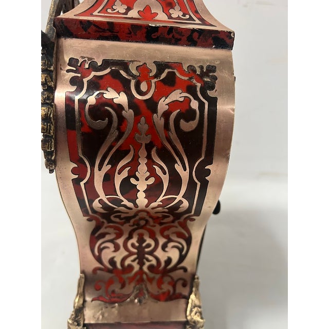 Napoleon III Cartel Clock in Boulle-Style Marquetry, 19th Century For Sale - Image 11 of 18