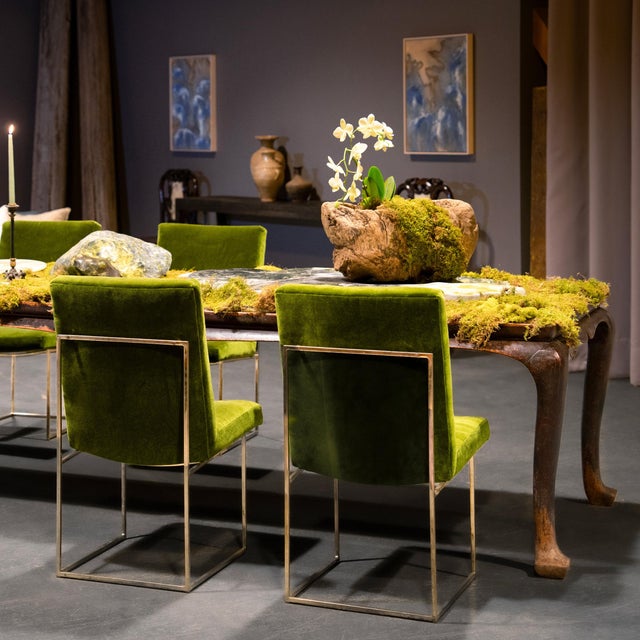 Wood Chinese Grand Cabriole Leg Dining Table For Sale - Image 7 of 7