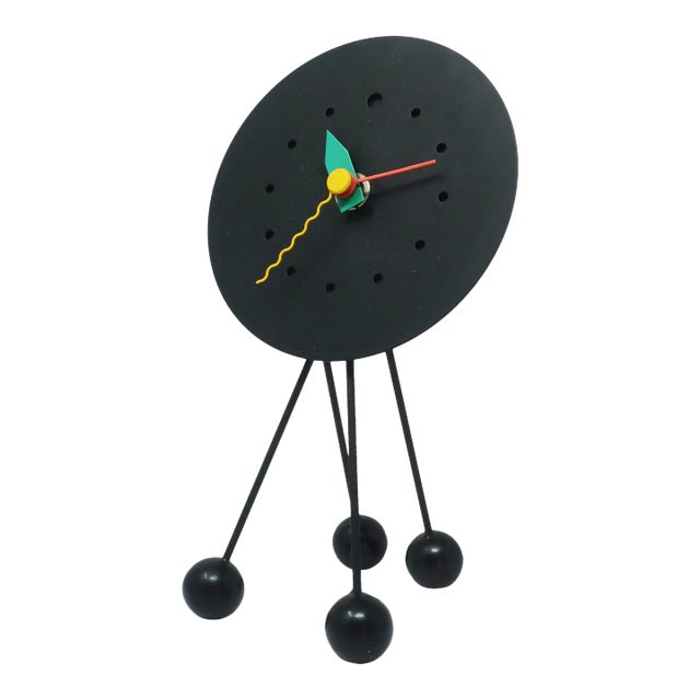 1980s Postmodern Desk Clock by Shohei Mihara for Wakita For Sale