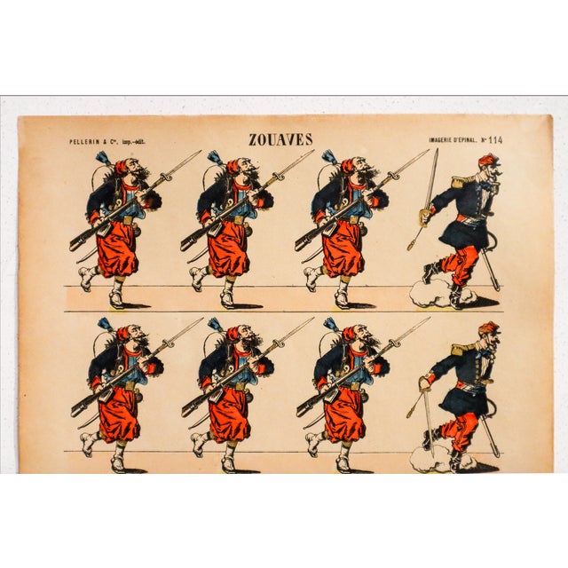 Date: 1880s-1890s Size: 11.5 x 15.5 inches Printer: Pellerin et cie. About this poster: Imagerie d'Épinal was a print...