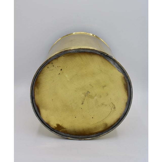Mid Century English Brass Pineapple Planter For Sale - Image 10 of 12