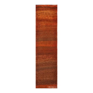 Nazmiyal Collection Vintage Abstract Design Moroccan Berber Runner Rug For Sale