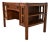 Stickley Brothers Style Antique Mission Oak Arts & Crafts Desk With Built-in Bookcases, Circa 1900 For Sale