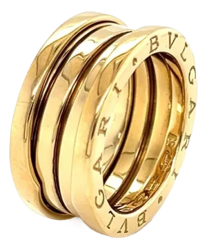 Bvlgari B.zero1 Three Band Ring in 18k Yellow Gold Ring - Size 53
