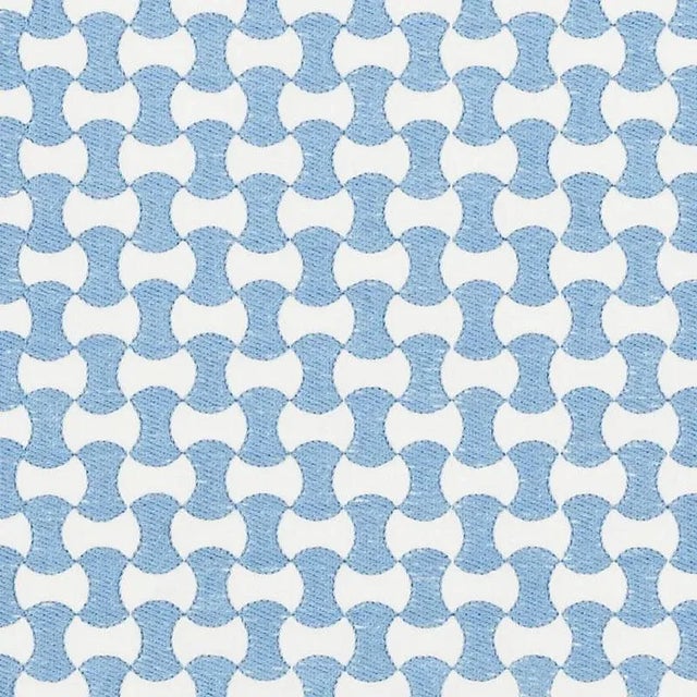 A crisp, graphic embroidered pattern that's durable and versatile enough for a wide range of upholstery uses. Minimum...