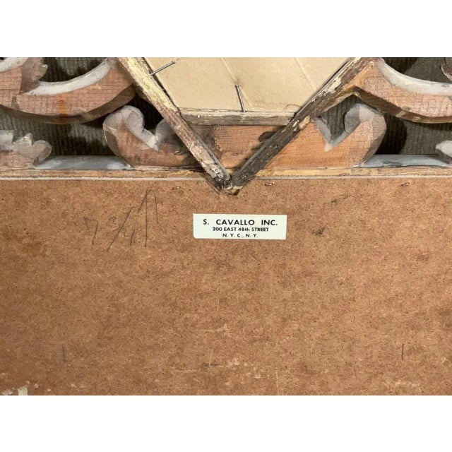 Gold Early 20th Century Gilt Wood Wall Mirror For Sale - Image 8 of 8