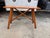 Brown Vintage French Rustic Style X Base Solid Wood Console Table by Pier 1 For Sale - Image 8 of 9