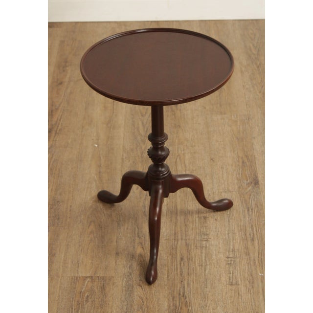 Kittinger, A Historic Newport Reproduction, Queen Anne Style Diminutive, Mahogany Wine Table.