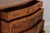 Vintage French Style Bow Front 5 Drawer Inlaid Walnut Chest For Sale In Philadelphia - Image 6 of 18