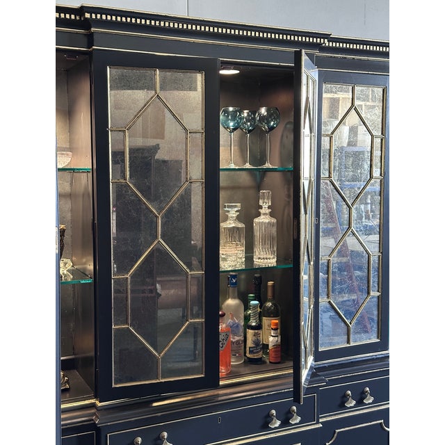Chinoiserie Chinoiserie Style Bar Cabinet For Sale - Image 3 of 12