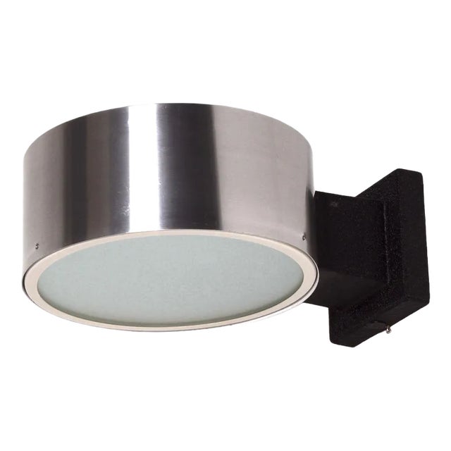 Aluminium and Glass Model C-1506 Wall Lamp by Raak, 1960s For Sale