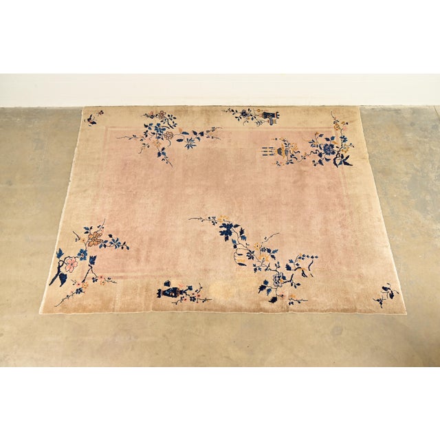 Antique Chinese Art Deco Nichols Hand-Knotted Room Size Wool Rug, Circa 1920s For Sale - Image 11 of 11