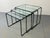 Modernist Italian Steel and Glass Set of Nesting Tables, 1970s, Set of 3 For Sale - Image 4 of 9