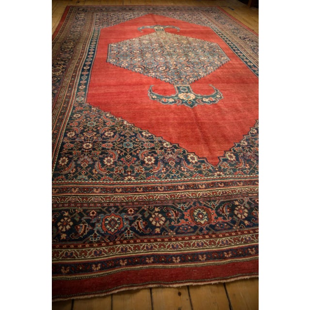 Antique Bijar Carpet - 9'2" X 14'3" For Sale - Image 9 of 12