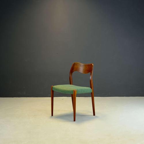 Teak Chair attributed to Niels Otto Møller for J.L. Møllers Furniture Factory, 1960s For Sale - Image 4 of 4