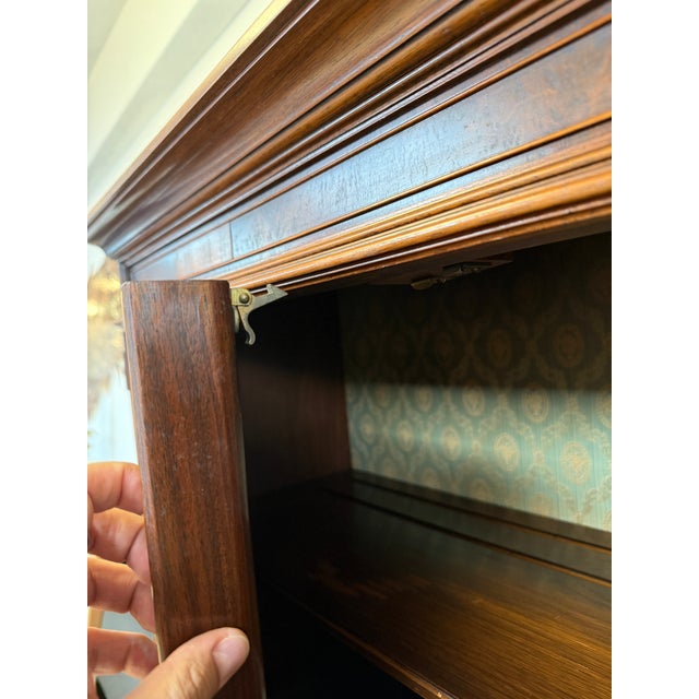 Early 20th Century Orinoco Furniture Company Marquetry Hutch, Antique For Sale - Image 5 of 12