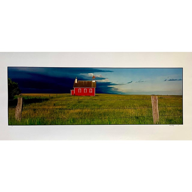 Maxwell Mackenzie, School, Summer Landscape, Large Panoramic Vintage Color Photograph Signed Photo, 1992 For Sale